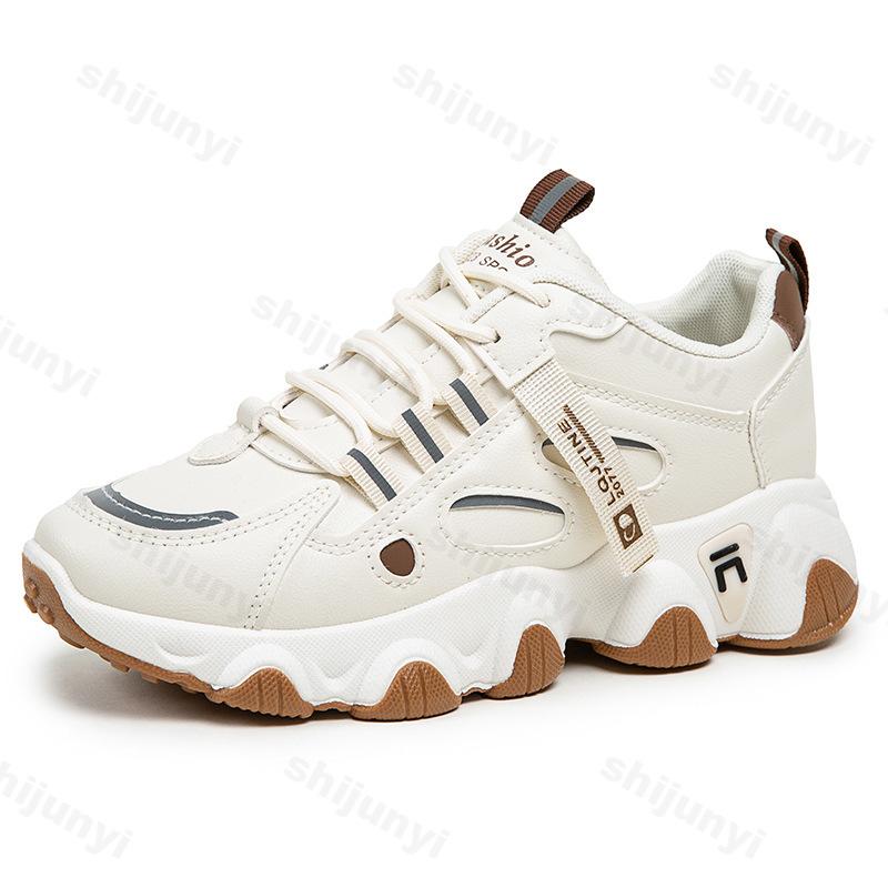 Fashion 2025 New Spring Women's Shoes Comfortable Soft Bottom Lace Up Anti Slip Sports Shoes Lightweight Outdoor Fashion Casual Shoes