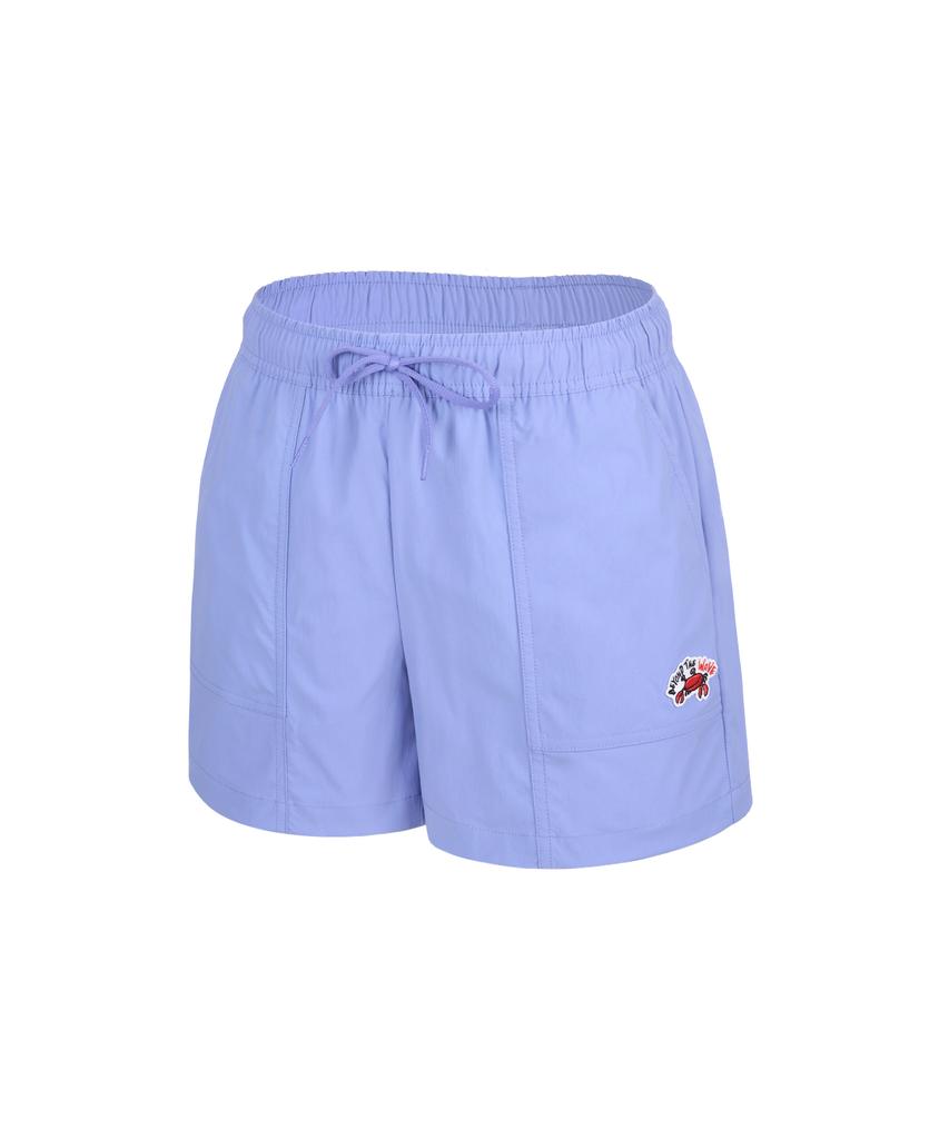 Lenomasuyeongbog Women'S Wappen Trunk Shorts Purple Rn-Ws2G301-Pp