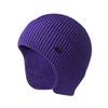 Autumn and winter knitted hats men and women solid color thermal ear caps outdoor riding wool caps ski pullovers