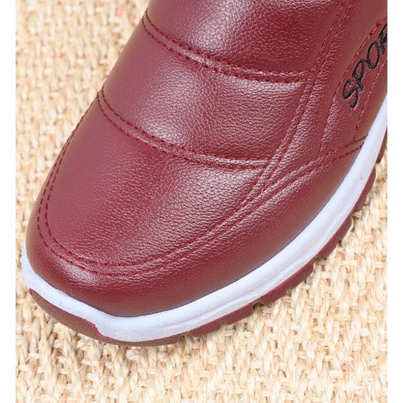 Sněhule Dámské Boty Teplá plyšová kožešina Kotníkové boty Zimní Dámské Nazouváky Ploché Neformální boty