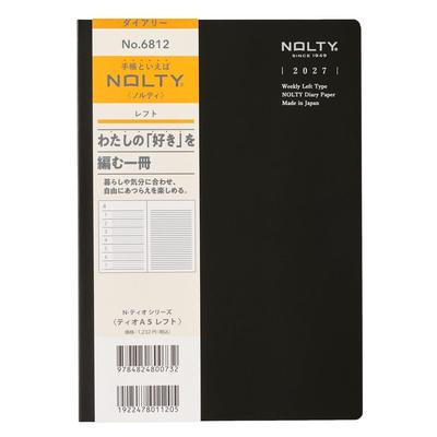 Nolty Planner 2027 A5 Weekly Tio Black 6812 (Starts December 2026)