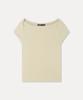MIXXO Boat Neck Cap Sleeve Short Sleeve T-Shirt_Miwhwg711A