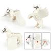 2PCS/SET NEW Magic Scene Pegasus Wings Black White Warhorse Horse Parts Building Blocks Classic Model Sets Bricks Kids Kits