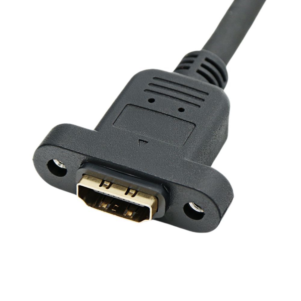 HDMI-kompatibles 1.4 Stecker auf Buchse Verlängerungskabel Mit Schraub-Panelmontage 4K@30Hz 1080P@60Hz High Speed 3D UHD Kabel Für Monitor TV Projektor