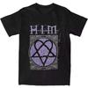 90s Rock Y2k Tops Him Band Ville Valo Heartagram Love Metal TShirt Summer Streetwear TShirts Print Punk ShortSleeved Unisex