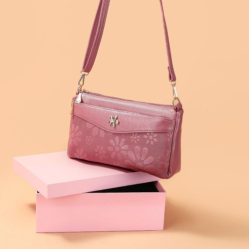 

Новая китайская сумка-мессенджер для мамы, большая вместимость, женская наплечная сумка, легкая, практичная сумка для мобильного телефона для пожилых Length 28 Height 17 Width 8cm