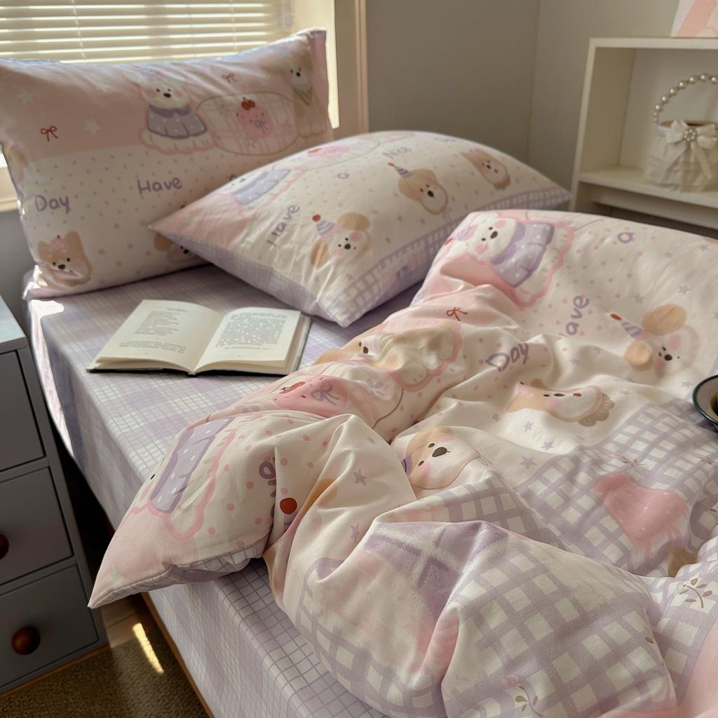 Cotton Is Fresh And Cute, Dormitory, Cute Cartoon Girl Heart, Pure Cotton Is Skin-Friendly, Soft And Breathable