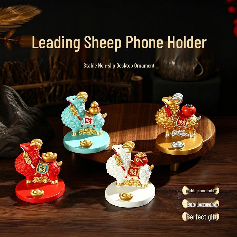 Prosperous Sheep Zodiac Phone Holder & Desk Decoration 2027