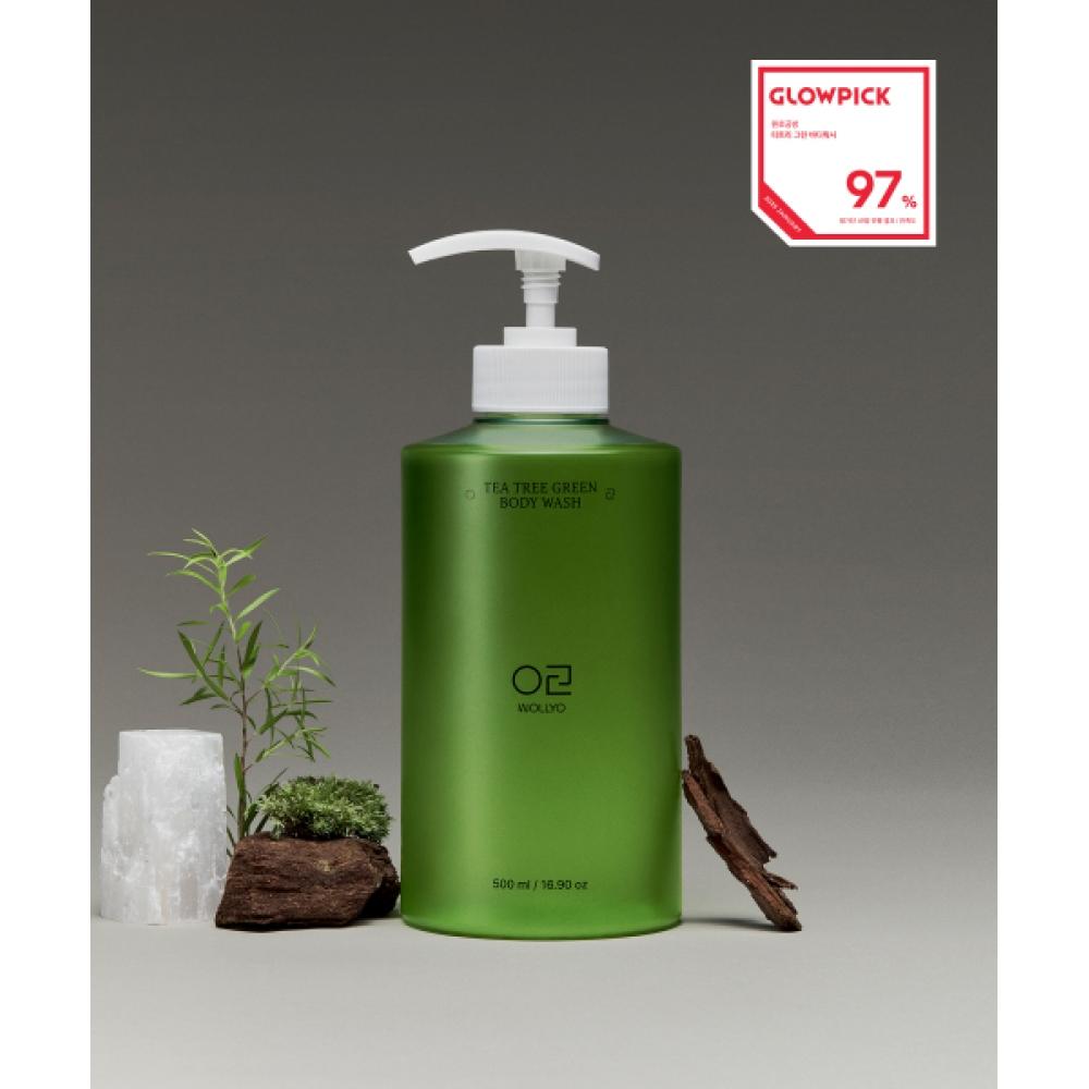 Wollyo Tea Tree Green Acne Body Wash 500ml TEA TREE GREEN ACNE BODY WASH 500ml