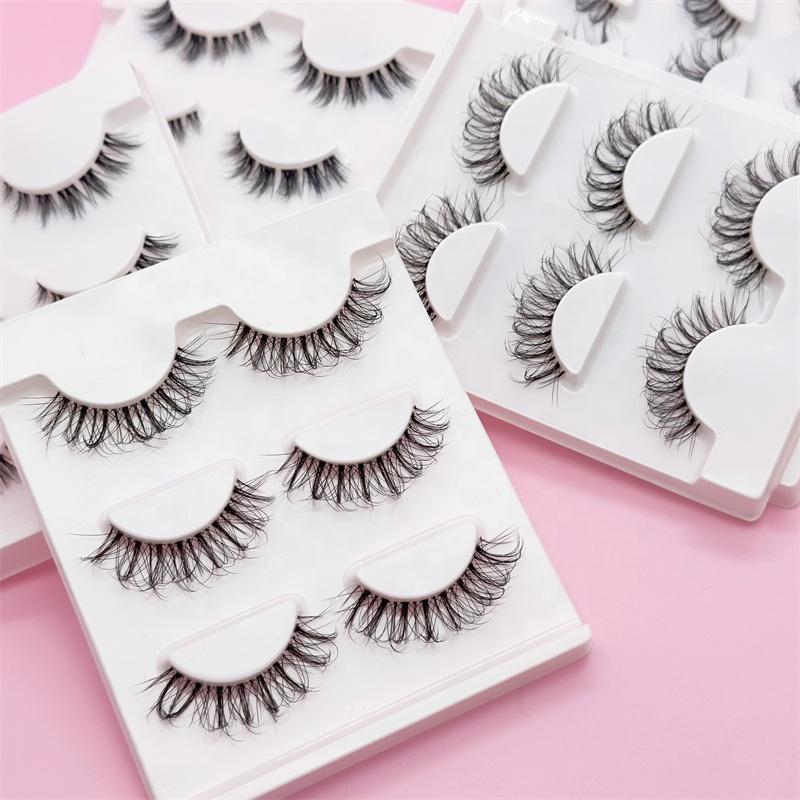 Comfortable Thin Lash Band Synthetic Hair Handmade Full Strip Cruelty-Free Eyelashes Custom Lashes Accessories