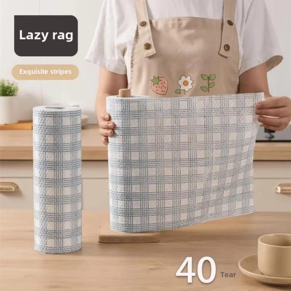 

Wet and Dry Use Disposable Kitchen Towel Oil Absorbent Cleaning Cloth Lazy Dishwashing Cloth