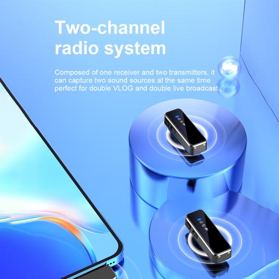 1 Set N3 Audio Microphone High Fidelity Noise Reduction Mini Wireless Video Microphone for  Home