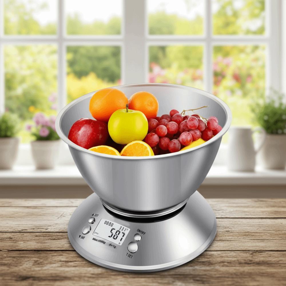 Zero peeling Kitchen Electronic Scale Temperature display Cooking Scale  For Cooking Baking