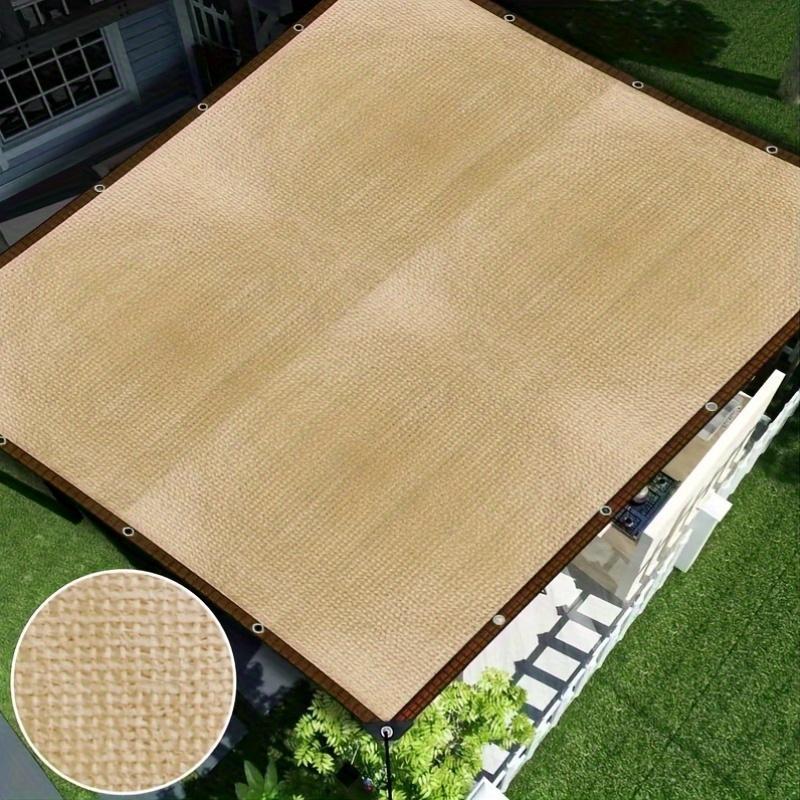 

Thick PE Sun Shade Net, Beige UV Block Sail for Patio Yard Garden, Durable Polyethylene Sunshade, Outdoor Sun Protection