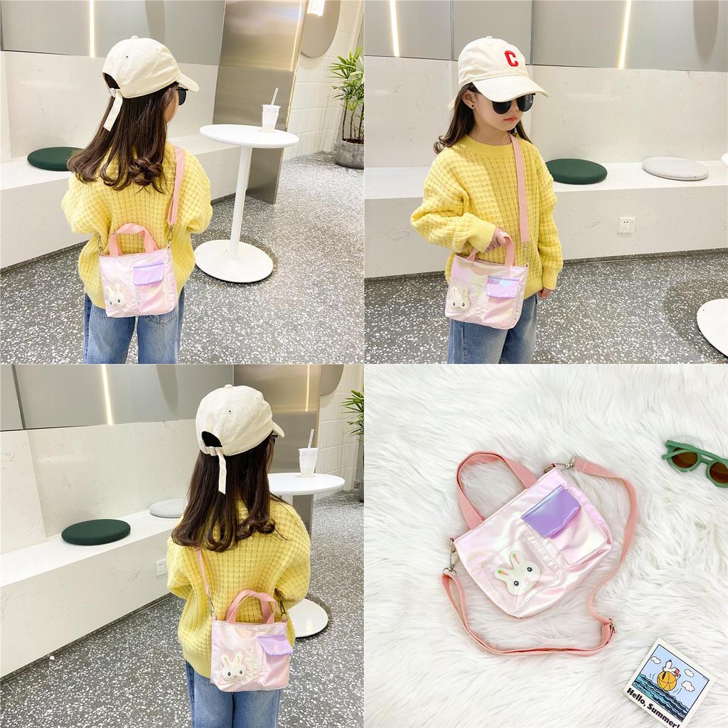 Girls Cartoon Tote With Antiburden Function And Durable Fabric For School