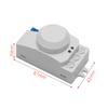 Microwave Sensor Switch 5.8GHz Radar Sensor Switch 360 Degree Radar motion Sensor Light Switch Body Motion Detector