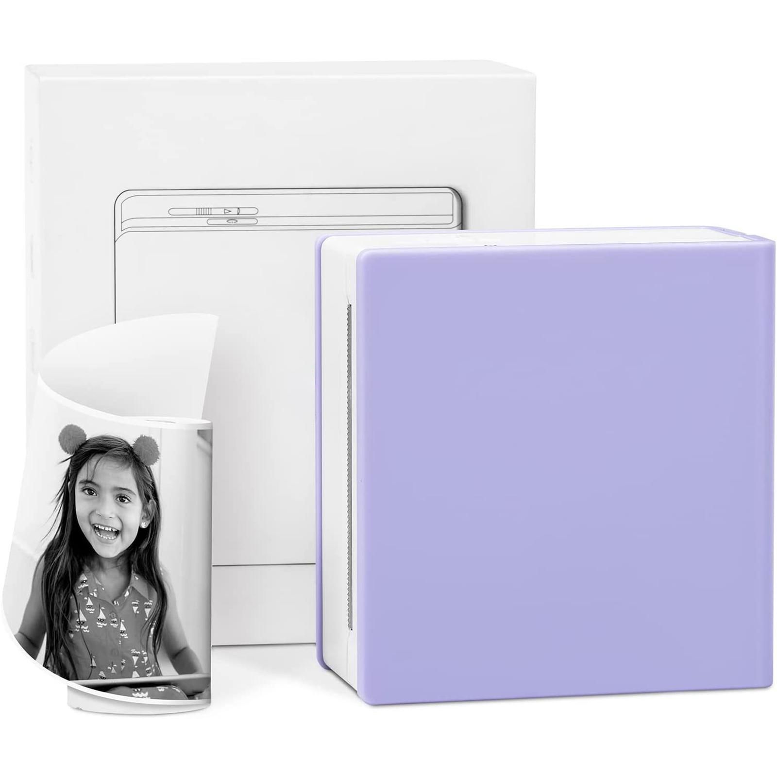 

Портативный Bluetooth Маленький Домашний Мини Принтер Термоэтикетка Ошибка Принтер фиолетовый