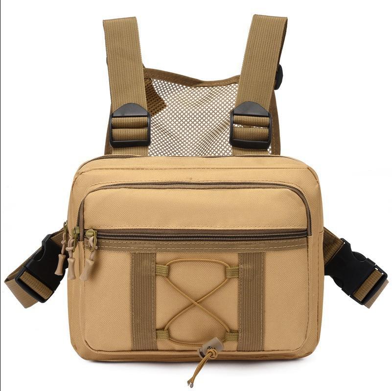 Camouflage Tactical Chest Bag and Sports Vest Combo