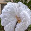 1920s Vintage Feathered Fan Flapper Dance Burlesque Handheld Fan Large Folding Hand Fan Flapper Costume Accessories