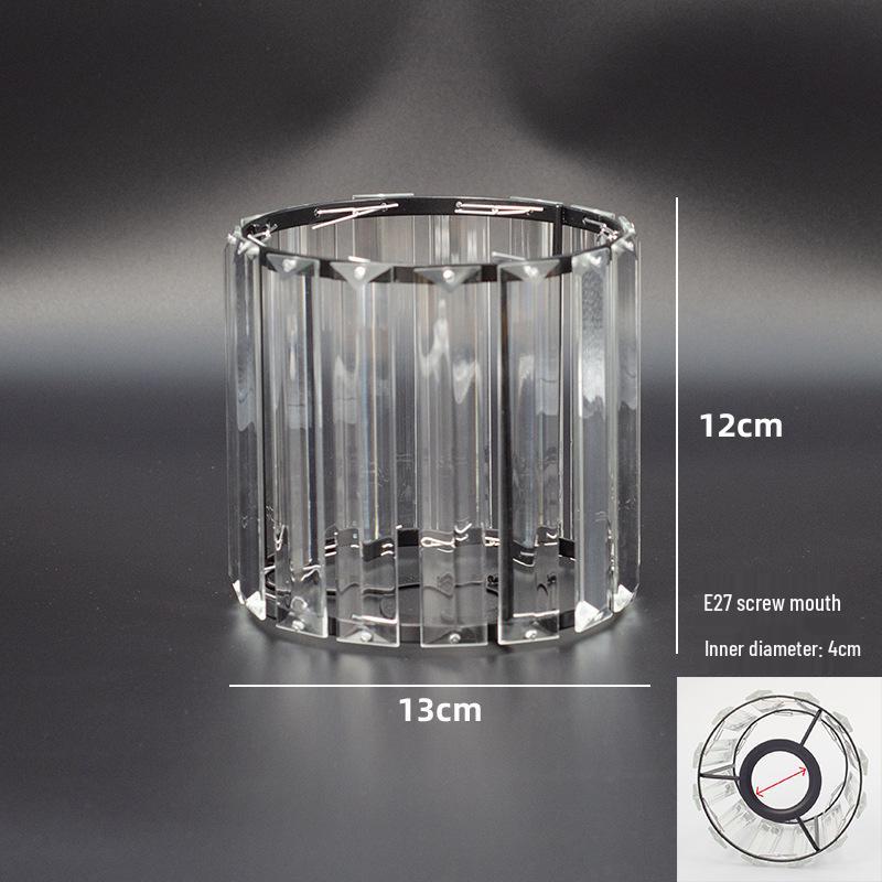 Abat-jour de remplacement pour lustre en cristal Evergrande - Ampoule LED Luminaire de table translucide de luxe Accessoire pour salon décoré