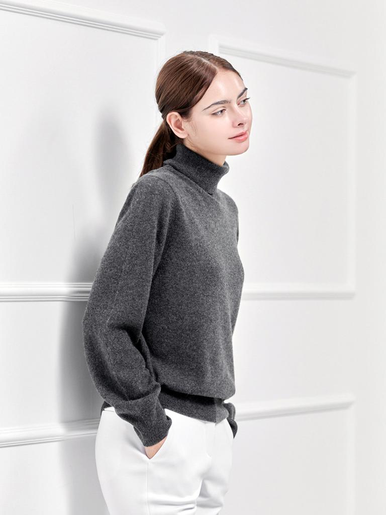 Nitina 100% Cashmere Pullover D/Gy
