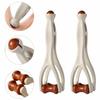 Dual-sided Hand Massager Bone-Shaped Acupressure Tool Ergonomic Roller Finger Massager  Hand