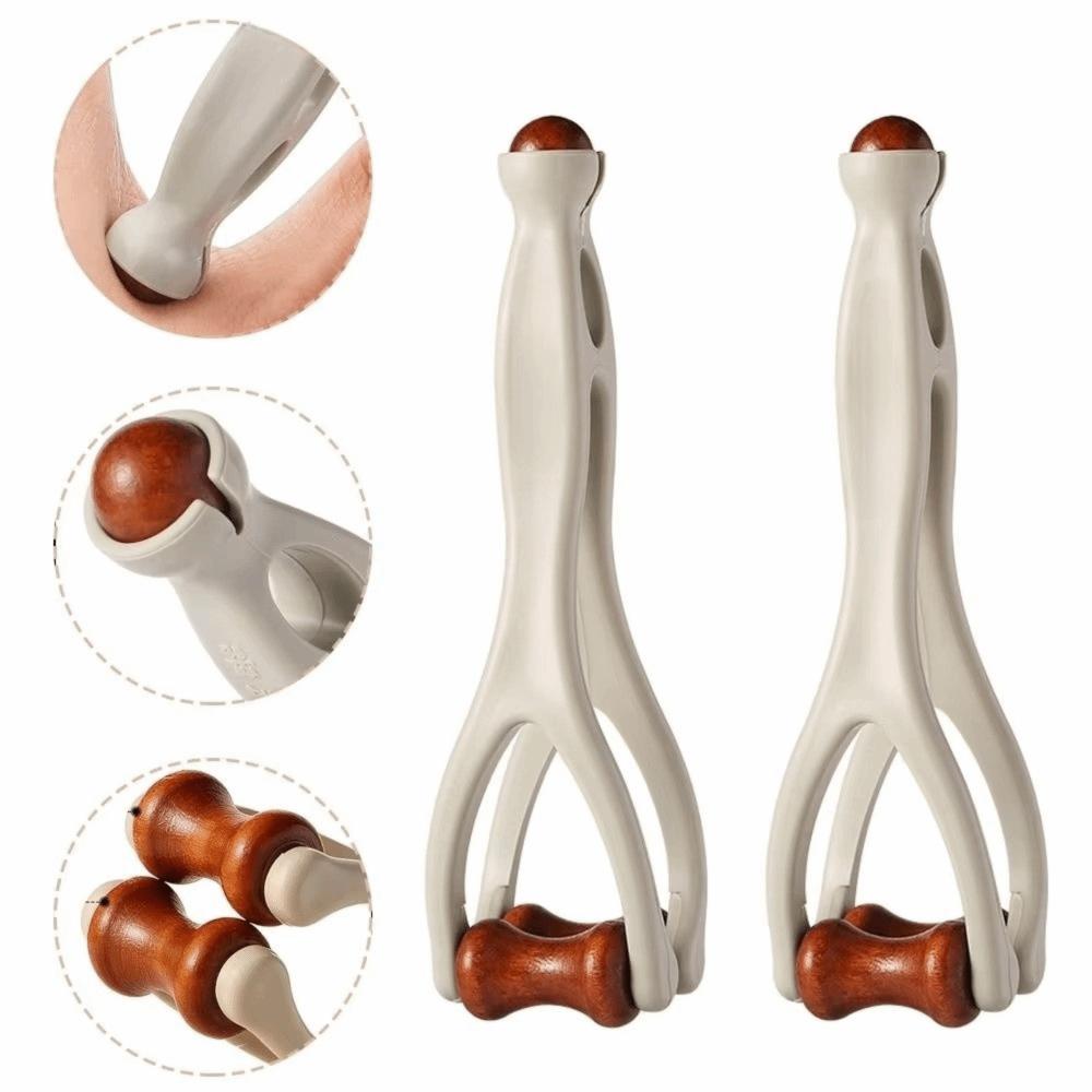 Dual-sided Hand Massager Bone-Shaped Acupressure Tool Ergonomic Roller Finger Massager  Hand