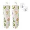 Cotton Linen Wall Hanging Trash Bag Dispenser For Kitchen Bathroom Garage Storage Sturdy And Tear Resistant