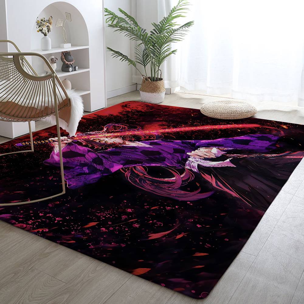 

Cool K-kokushibo Floor Mat Pattern Printed Flannel Door Mat, Suitable For Bathroom, Kitchen, Entrance, Bedroom, Living Room, Hom 40x60cm