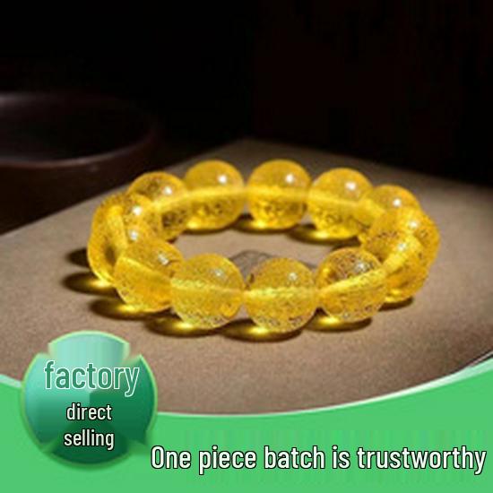 Myanmar Amber 108 Bead Buddhist Prayer Bracelet & Necklace for Men and Women - Honey Wax Multi-Loop Pure Water Hand Jewelry