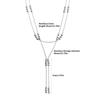 Layer Bead Tassels Necklace Delicate Chain Collarbone Jewelry Trendy Women