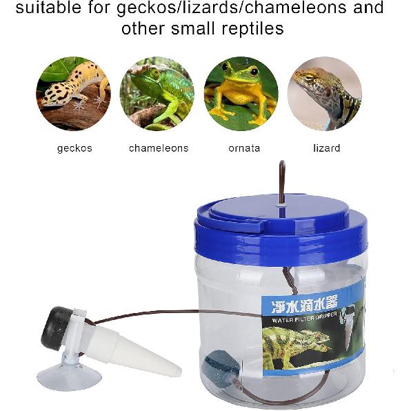 LAJS Reptile Water Dripper, Drip Irrigation Tool Accessories 1300ML for Geckos/Lizards/ for Pet Home