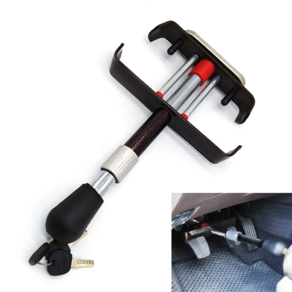 Universal Brake Pedal Lock All-Metal Anti-Theft Lock Foot Pedal Lock Manual Transmission