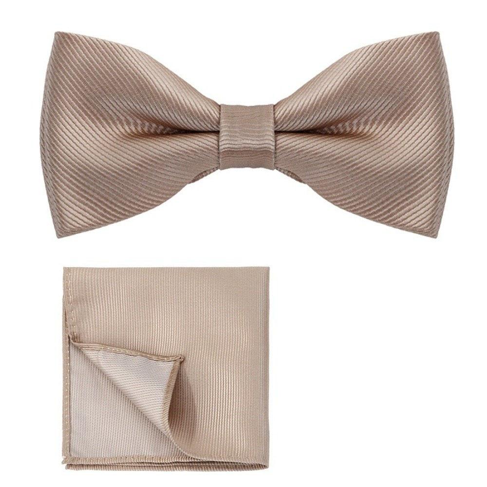 Polyester Pocket Square Set Collar Wedding Accessory Set Corsage Set Bow Tie Set Banquet
