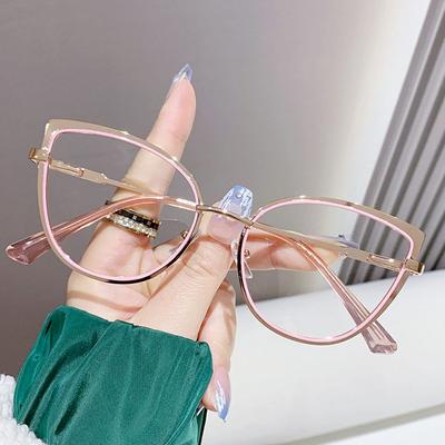 Damen Blaulichtfilter Katzenaugenbrille Optische Brille Brille Optische Brille Computerbrille Augenschutz Brille
