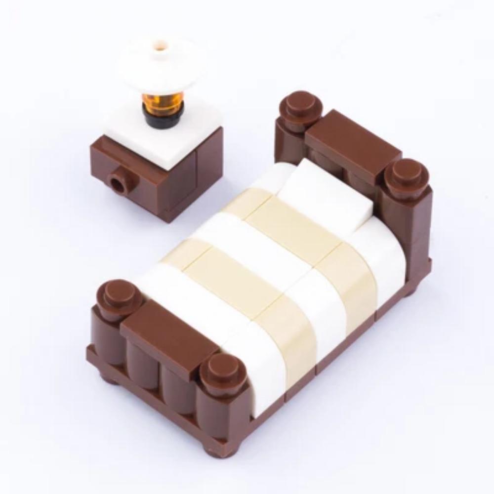 MOC City Scene Building Block Furniture TV Refrigerator Washing Machine Game Console Bed Sofa Vacuum Cleaner Mini Toy Brick K028