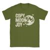 Vintage Copy Moon Joy Artemis II Lunar Mission TShirt for Unisex Round Collar Cotton T Shirts Short Sleeve Tee Shirt Clothes