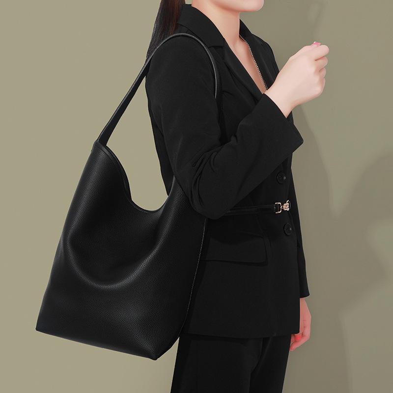 

Зимняя ретро-сумка из искусственной кожи на одно плечо для матери и ребенка, большая вместительная сумка-тоут в стиле ретро для женщин, сумка-ведро для женщин чёрный