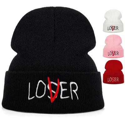 Fashion Letter Embroidery Autumn and Winter Hats Cycling Warm Knitted Hat Sports Cap Cold Caps