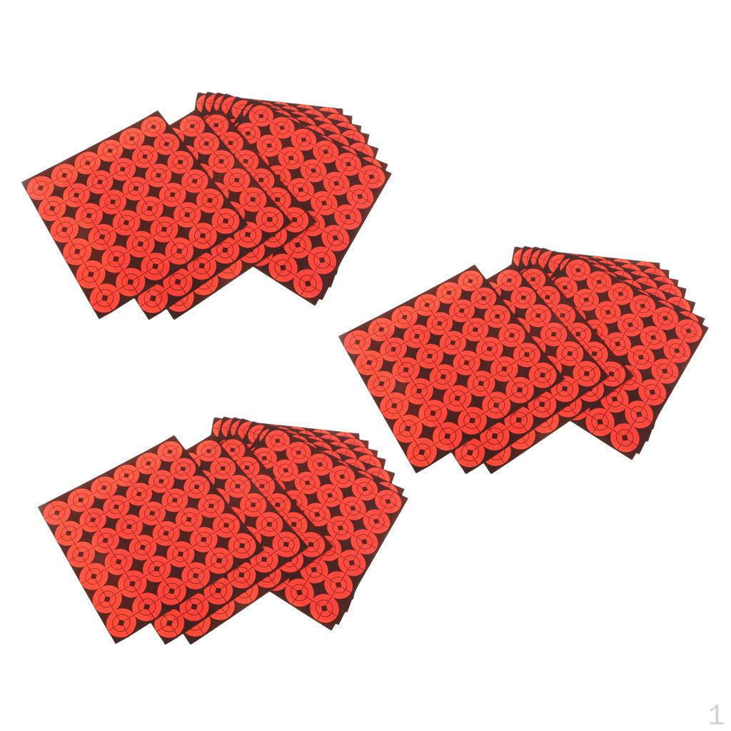 1080Pcs Target Stickers Self for Fluorescent Orange