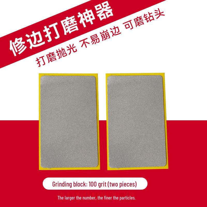 Fliesen Anfas- & Polierpad: Karborund Handschleifscheibe