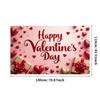 Red Background Customizable Reusable Portable Photo backdrop Stylish Heart decoration for Indoor event