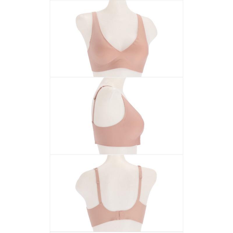 Plus Size Seamless Wirefree Bra For Big Bust Cdef Cup Women