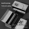 Custom Men's Premium Titanium Insulated Tea Cup with Gift Box - Light Luxury, Car-Friendly, Cold Preservation