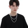 Men's Trendy Hip Hop Titanium Steel Snake Bone Chain Necklace