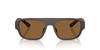 EMPORIO ARMANI Sunglasses for Rubberized Matte Lens 0EA4266U Men. Frame Brown. Lens Brown. Width 55mm.