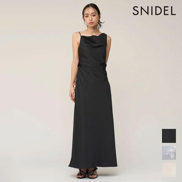 SNIDEL Dress Drape Cami Dress Camisole Maxi Length Tight swfo261145