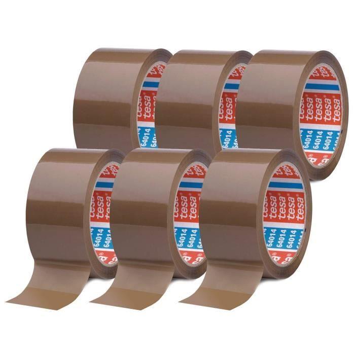 Ruban Adhésif d'Emballage - TESA - tesaPack PP Silencieux - 50mmx66m - Marron