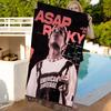 Star A-Asap R-Rocky Hip Hop Classic Movie Beach Towels Shower Towel Sauna Travel Spa Microfiber Gym Accessories Cute Room Decor