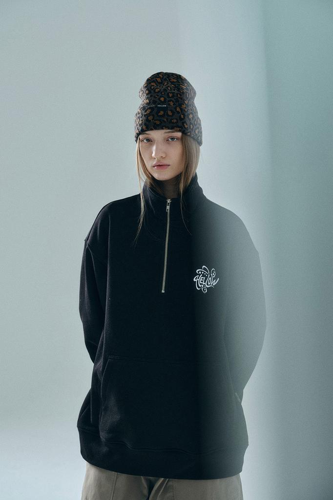 HELLOW 25 Leopard Beanie Brown